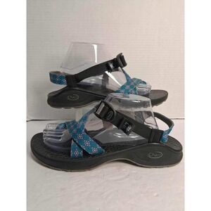 Chaco Z Classic Women's Sandals Size 11 Turquoise‎ Geometric Straps Adjustable